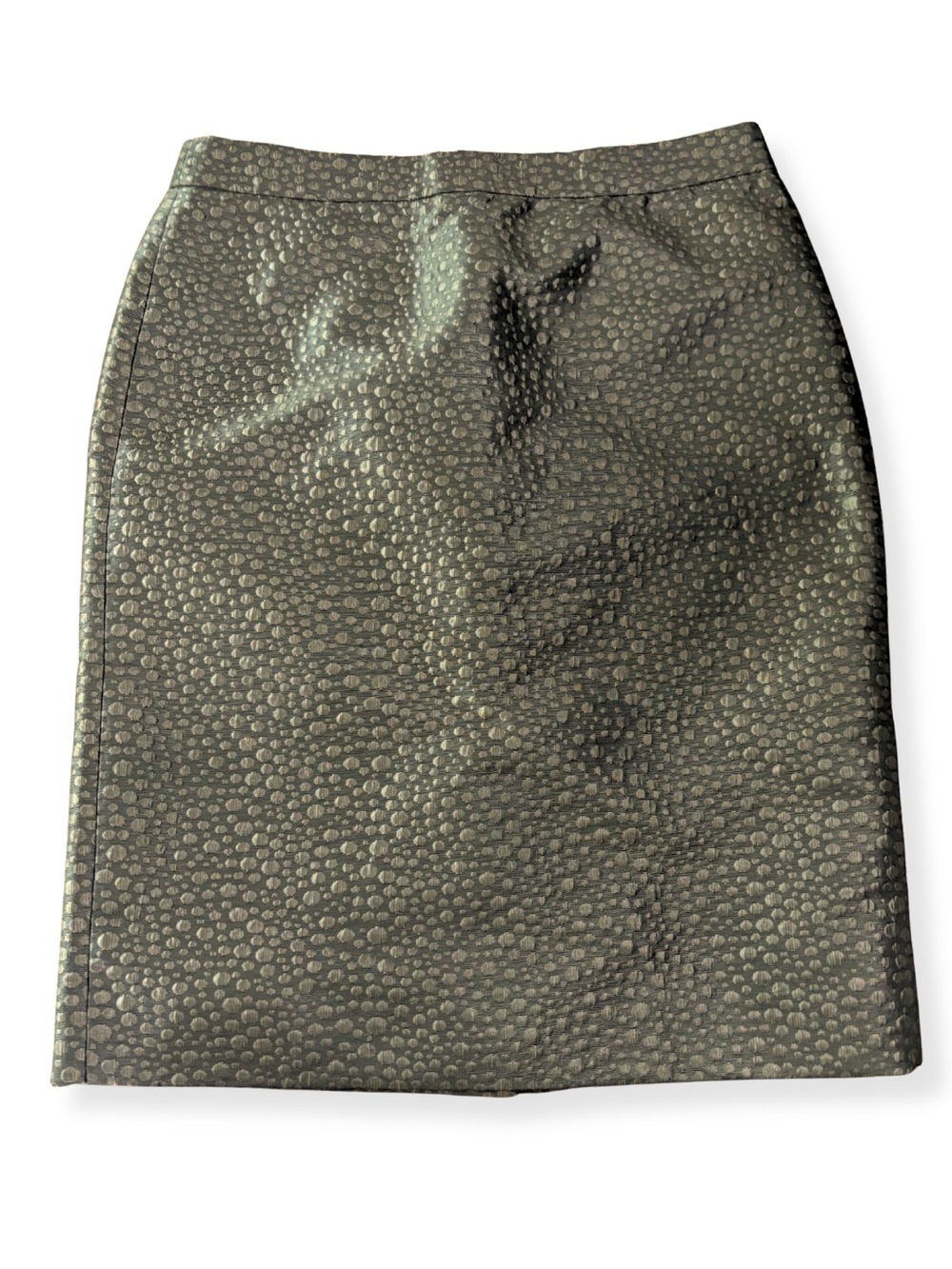 J. Crew Textured Pencil Skirt Size 6 Brown Bronze Jacquard Lined Career Office